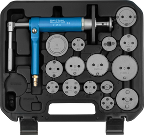 Brake piston rewinding tool, universal, 16-piece