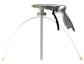 Compressed air underbody protection gun