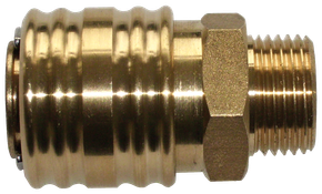 Quick-action one-handed coupling, 1/4"