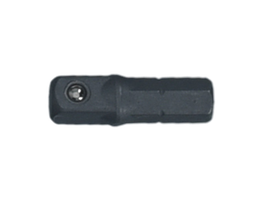 Socket adapter, 1/4" hexagon to 1/4" square, 25 mm