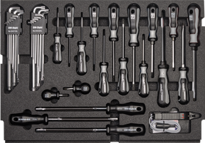 Tool assortment, Screwdrivers, 38-pieces