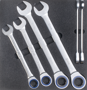 Tool assortment, Ratchet spanners, 6-pieces