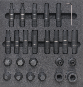 Tool assortment, Impact-bit sockets 3/4", 25-pieces